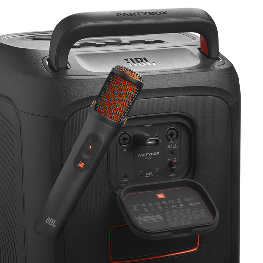 JBL EasySing Mics - Black - Two wireless AI-powered microphones with real-time vocal removal - Detailshot 3